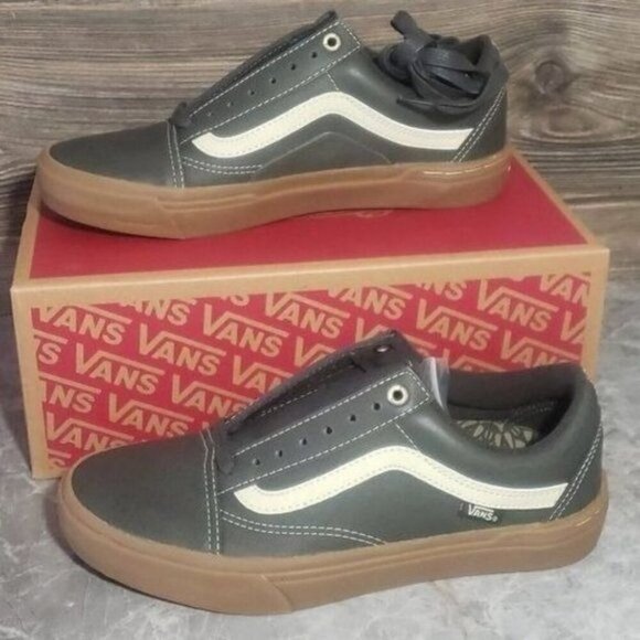 New Vans Old Skool‎ BMX Skateboarding Sneakers DEADSTOCK Leather Skater Casual - Picture 2 of 8